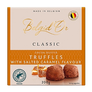 Belgid'Or Belgian Cocoa Dusted Truffles Salted Caramel (200g)