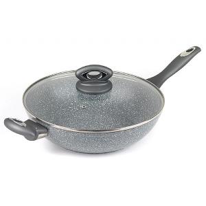 Salter 28cm Marblestone Non-Stick Wok