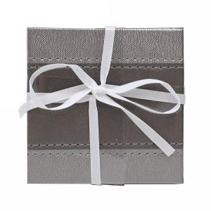 Faux Leather Coasters Glitzy Border Reversible 10x10cm
