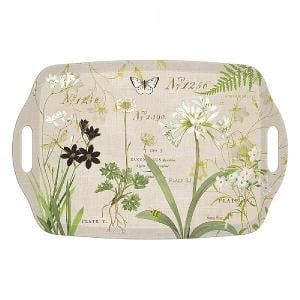Flora & Fauna Melamine Handled Tea Tray