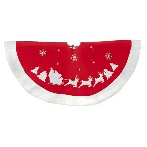 Premier Santa in Sleigh Christmas Tree Skirt 91cm