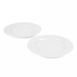Alessi La Bella Tavola Porcelain Dinner Plates Set of 2