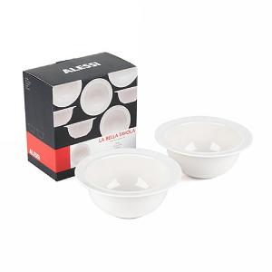 Alessi La Bella Tavola Porcelain Soup Bowls Set of 2