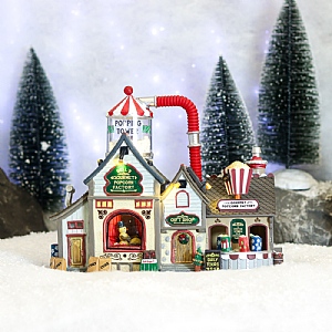 Lemax Bell's Gourmet Popcorn Factory