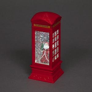 Santa LED Water Filled Telephone Box