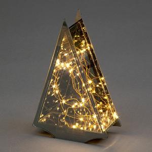 30cm Warm White LED Glass Tree