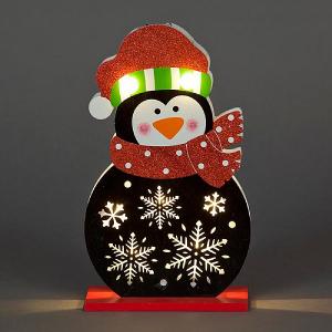 Wooden Penguin Table Decoration 30cm