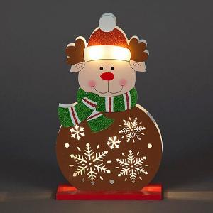 Wooden Reindeer Table Decoration 30cm