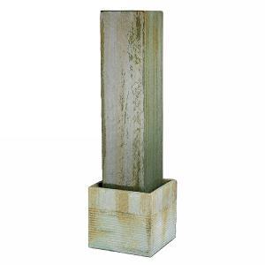 Rustic Tower Fountain Copper 34x34x117cm