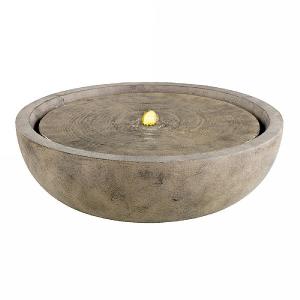Granite Bowl Fountain Antique Beige 47x23cm