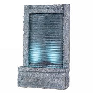 Glisten Waterwall Fountain Grey 55x23x95cm