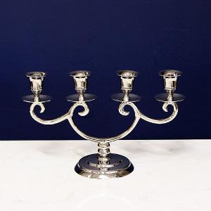 4 Candle Metal Candelabra