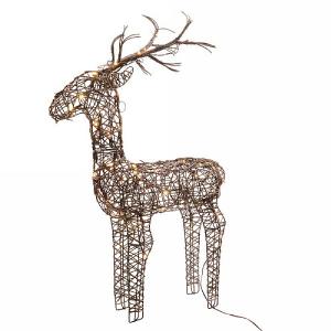 Lumineo Outdoor Pre Lit LED Wicker Reindeer (Small)