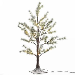 Lumineo 150cm Pre Lit LED Snowy Pine Tree