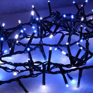 1000 Cool White & Blue LED Compact Twinkle Lights