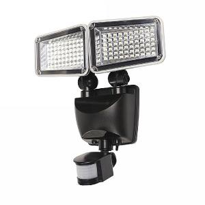Cole & Bright Dual Powered Solar PIR Montion Sense Double Security Floodlight