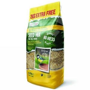 Gardman No Mess Seed Mix (12.75kg + 2kg Extra Free)