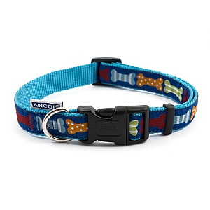 Ancol Blue Bone Collar (Various Sizes)