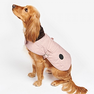 Barbour Quilted Dog Coat Pink