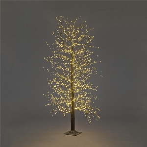 Snowtime Black Warm White Micro Dot Tree (Various Sizes)