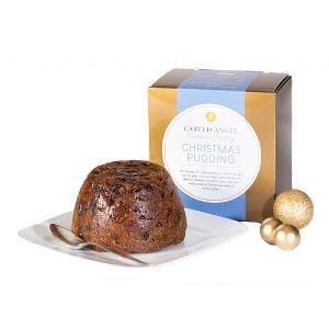 Carved Angel Traditional Luxury Christmas Pudding