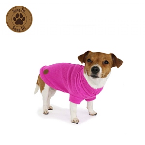 Ancol Cable Knit Dog Jumper (Various Sizes) - Pink