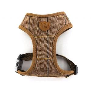 Hugo & Hudson Caramel Check Herringbone Tweed Harness