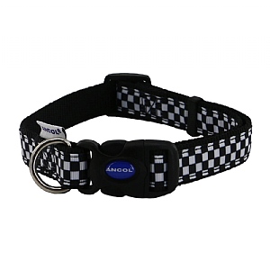 Ancol Fashion Checkerboard Dog Collar (Various Sizes)