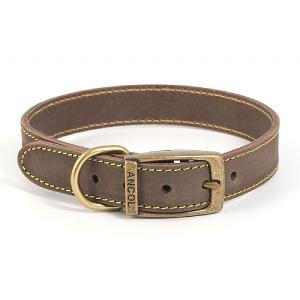 Ancol Timberwolf Leather Collar Sable