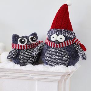 Festive Owl Figures - Assorted Designs