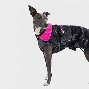 Dryrobe® Dog Coat Black & Pink Camouflage (Various Sizes)