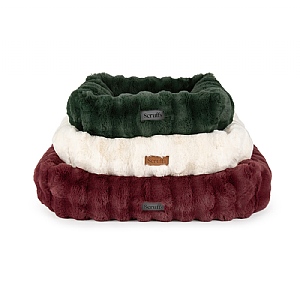 Scruffs Festive Fur Dog Bed (Various Colours)