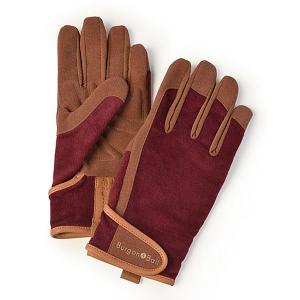 Burgon & Ball Dig The Glove Burgundy Corduroy Gardening Gloves
