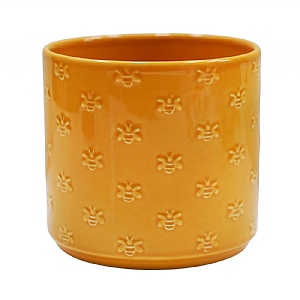 Ivyline Arley Bee Pot Cover Yellow (Various Sizes)