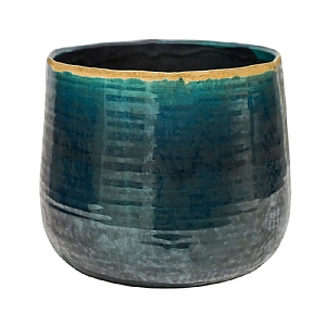 Ivyline Como Pot Cover Turquoise (Various Sizes)