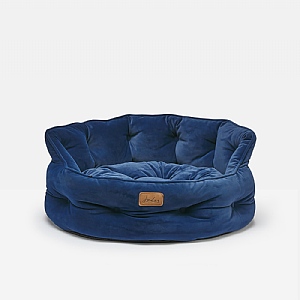 Joules Navy Chesterfield Bed (Various Sizes)