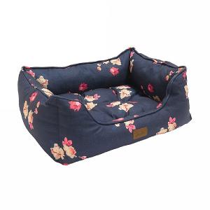 Joules Floral Percher Square Pet Bed - Various Sizes