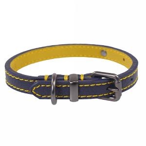 Joules Navy Leather Collar - Various Sizes