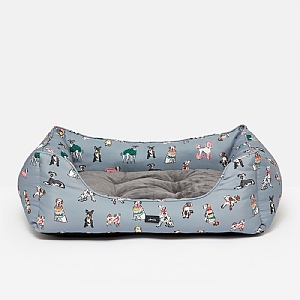 Joules Rainbow Dogs Box Bed (Various Sizes)