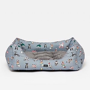 Joules dog bed grey sales