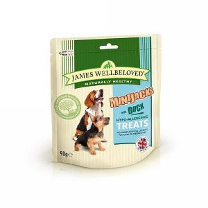 James Wellbeloved MiniJacks Dog Treats Duck 90g