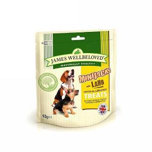 James Wellbeloved MiniJacks Dog Treats Lamb 90g