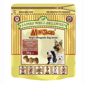 James Wellbeloved Minijack Dog Treats - 90g