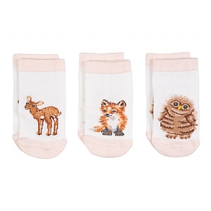 Wrendale 'Little Forest' Woodland Animal Baby Socks Set