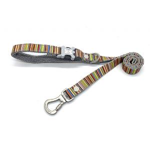 Hugo & Hudson Multi-Coloured Stripe Dog Lead