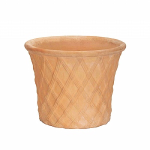 Apta Mekong Terracotta Lattice Cone Planter