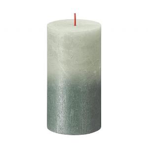Bolsius Rustic Metallic Candle - Faded Foggy Green Oxid Blue (Various Sizes)