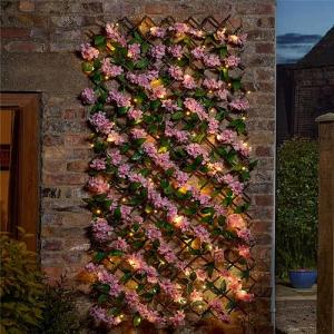 Smart Garden LED Solar In-Lit Pink Blossom Trellis (Various Sizes)