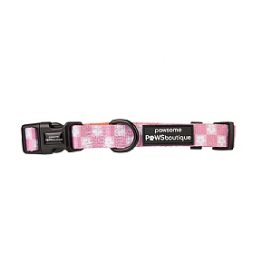 Pawsome Paws Boutique Checkered Flower Collar (Various Sizes)