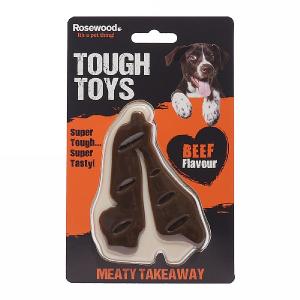 Rosewood Tough Toys Meaty Beef Flavour Takeaway Steak